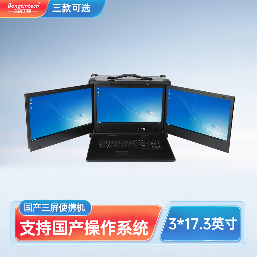 東田三防國產(chǎn)化17.3英寸三屏便攜機服務(wù)器主機 DT-S1437AD-H325
